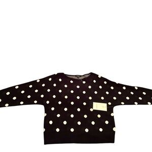 Polka Dot Black and White Sweater